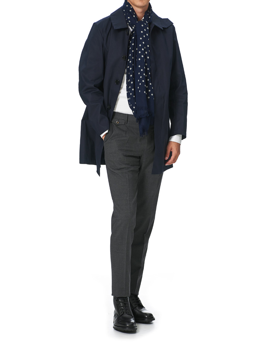 Herren | Altea Printed Dots Scarf Navy | Altea | Printed Dots Scarf Navy