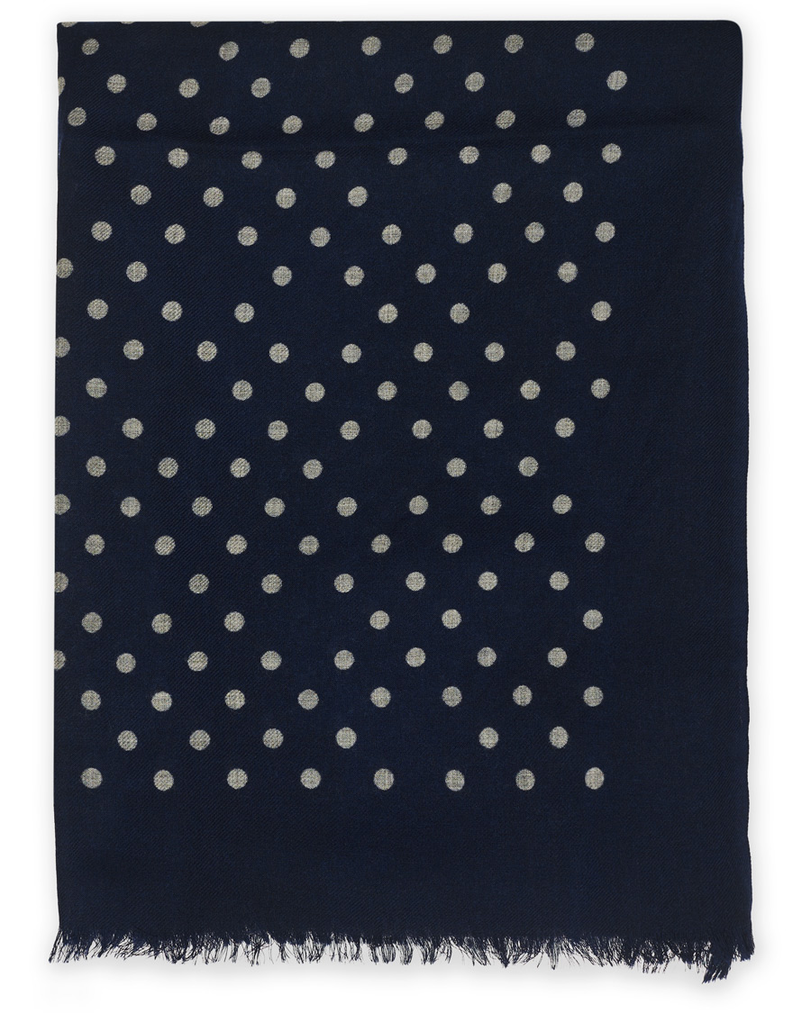 Herren | Altea Printed Dots Scarf Navy | Altea | Printed Dots Scarf Navy