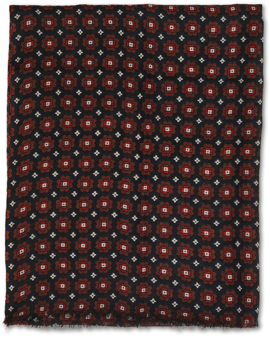 Herren | Altea Printed Medallion Scarf Navy | Altea | Printed Medallion Scarf Navy