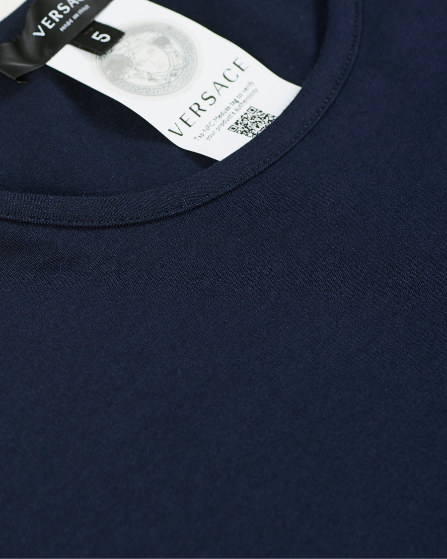 Herren | T-Shirts | Versace | Medusa Long Sleeve Tee Navy