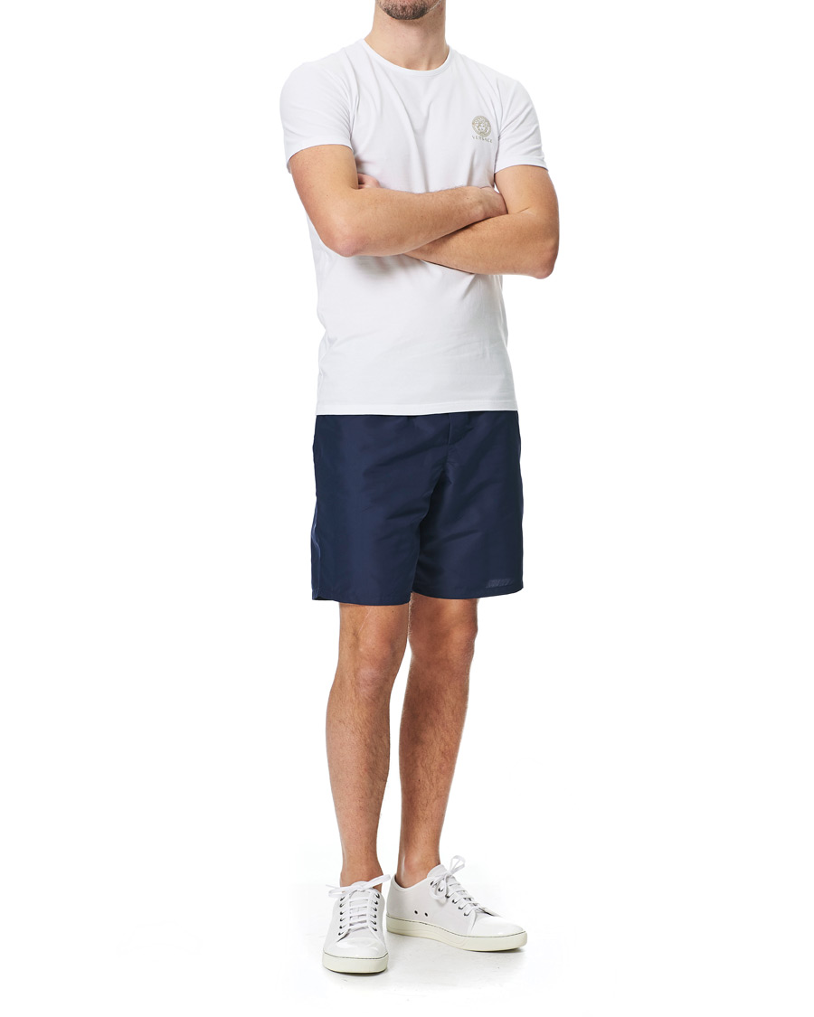 Herren | Badehosen | Versace | Greca Border Swim Trunks Navy