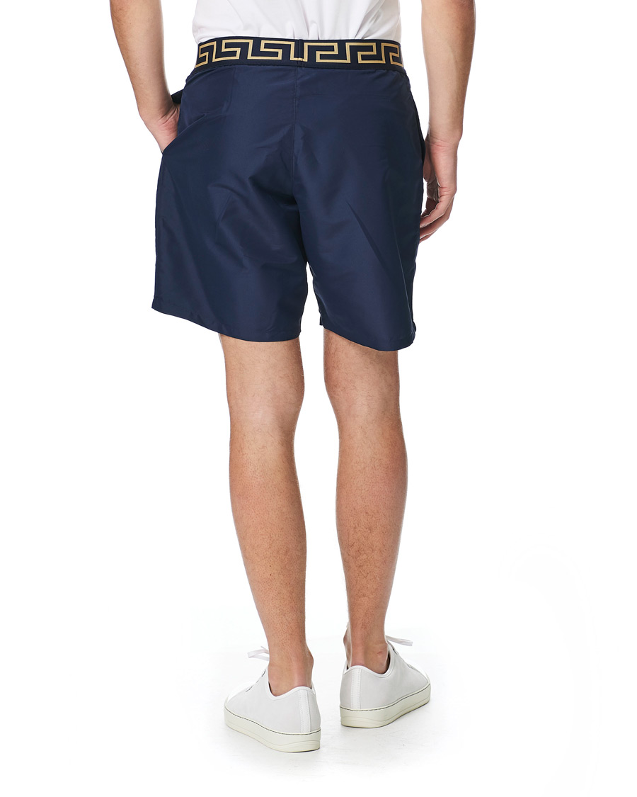 Herren | Badehosen | Versace | Greca Border Swim Trunks Navy