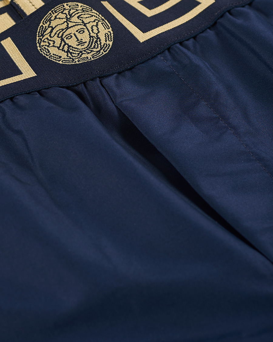 Herren | Badehosen | Versace | Greca Border Swim Trunks Navy