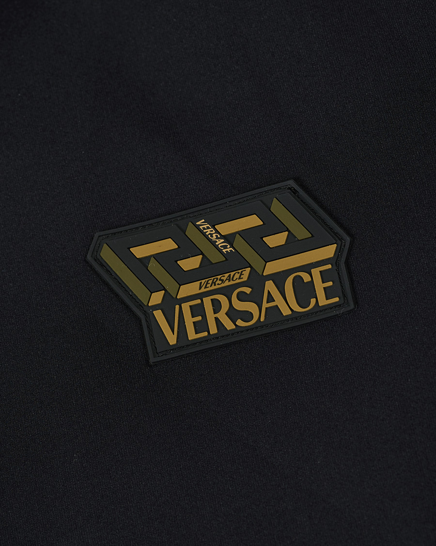 Herren | Pullover | Versace | Monogram Zip Sweater Black