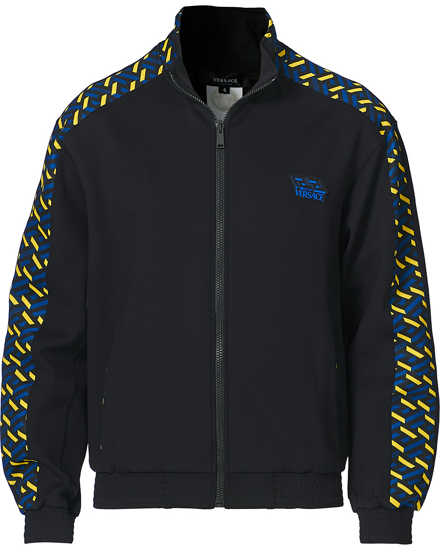 Herren | Pullover | Versace | Monogram Zip Sweater Navy