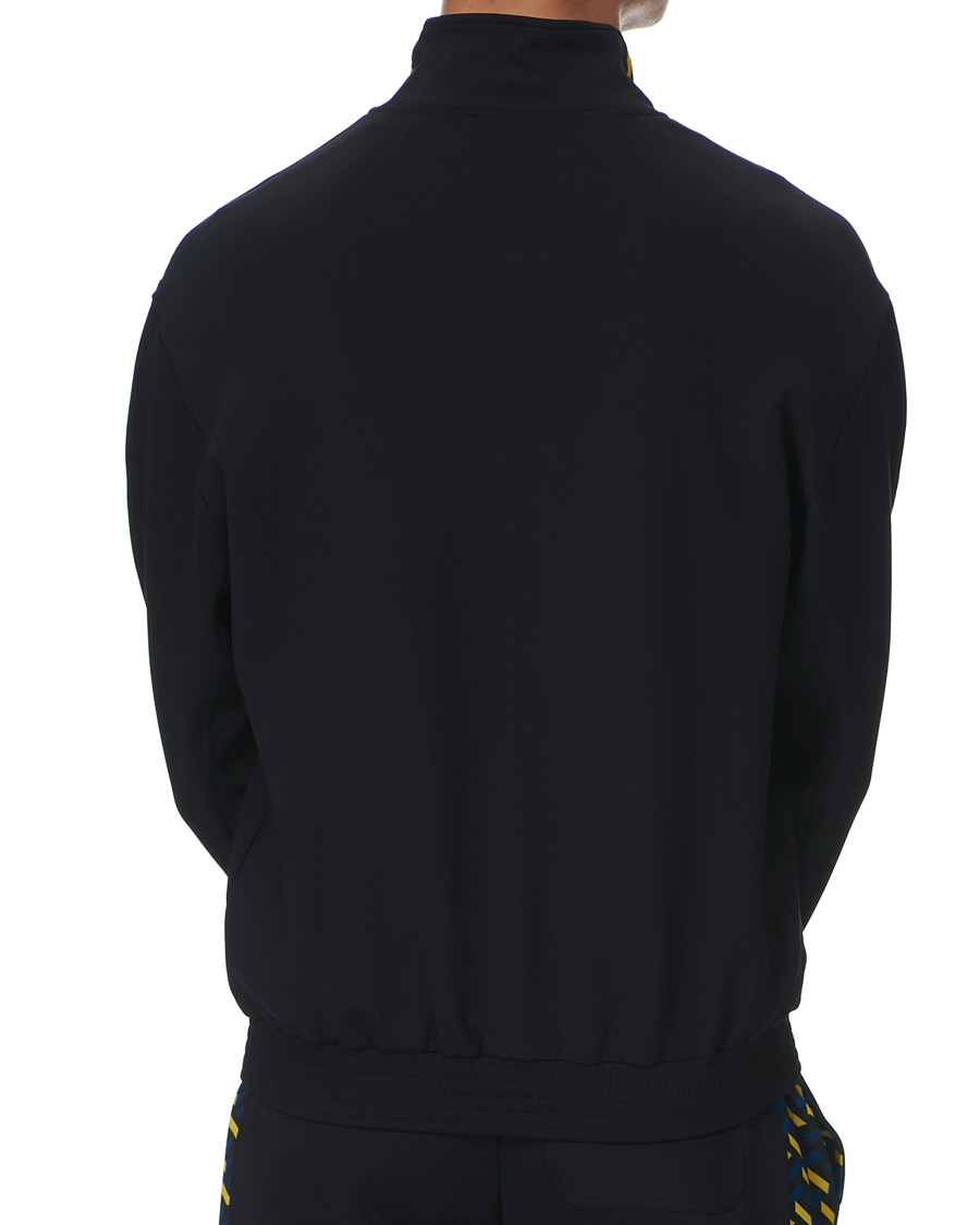 Herren | Pullover | Versace | Monogram Zip Sweater Navy