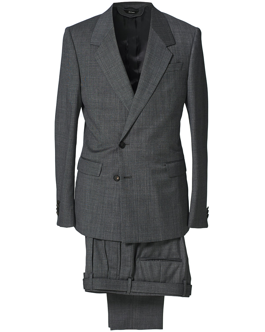 Herren | Anzüge | Z Zegna | Recycled Wool Suit Dark Grey