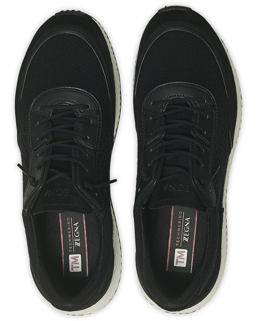 Herren | Z Zegna Piuma Running Sneaker Black | Z Zegna | Piuma Running Sneaker Black