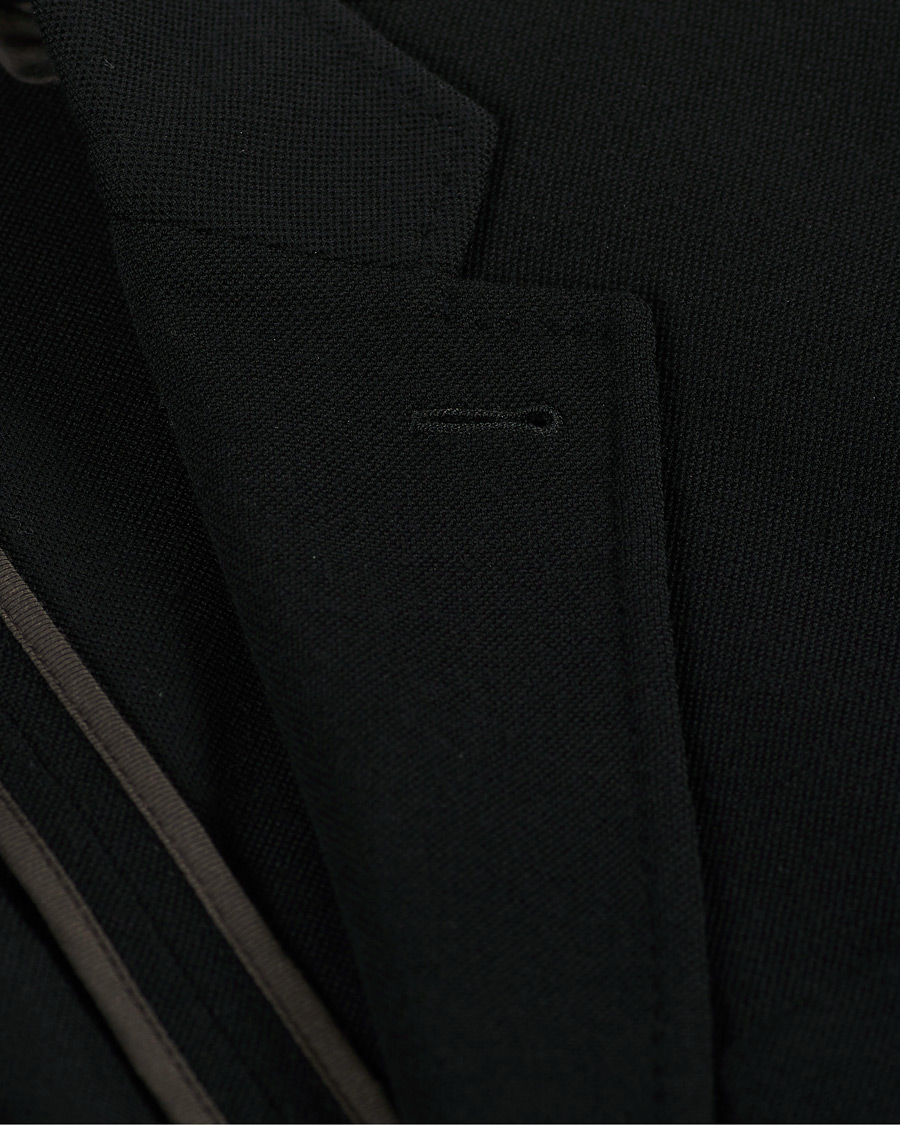 Herren | Sakkos | Ermenegildo Zegna | 15 Mil Wool Jersey Blazer Black