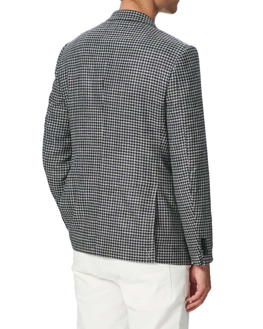 Herren | Sakkos | Ermenegildo Zegna | Wool/Cashmere Houndstooth Blazer Dark Grey