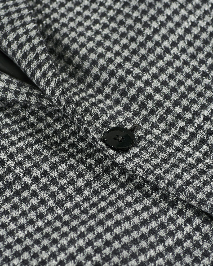 Herren | Sakkos | Ermenegildo Zegna | Wool/Cashmere Houndstooth Blazer Dark Grey