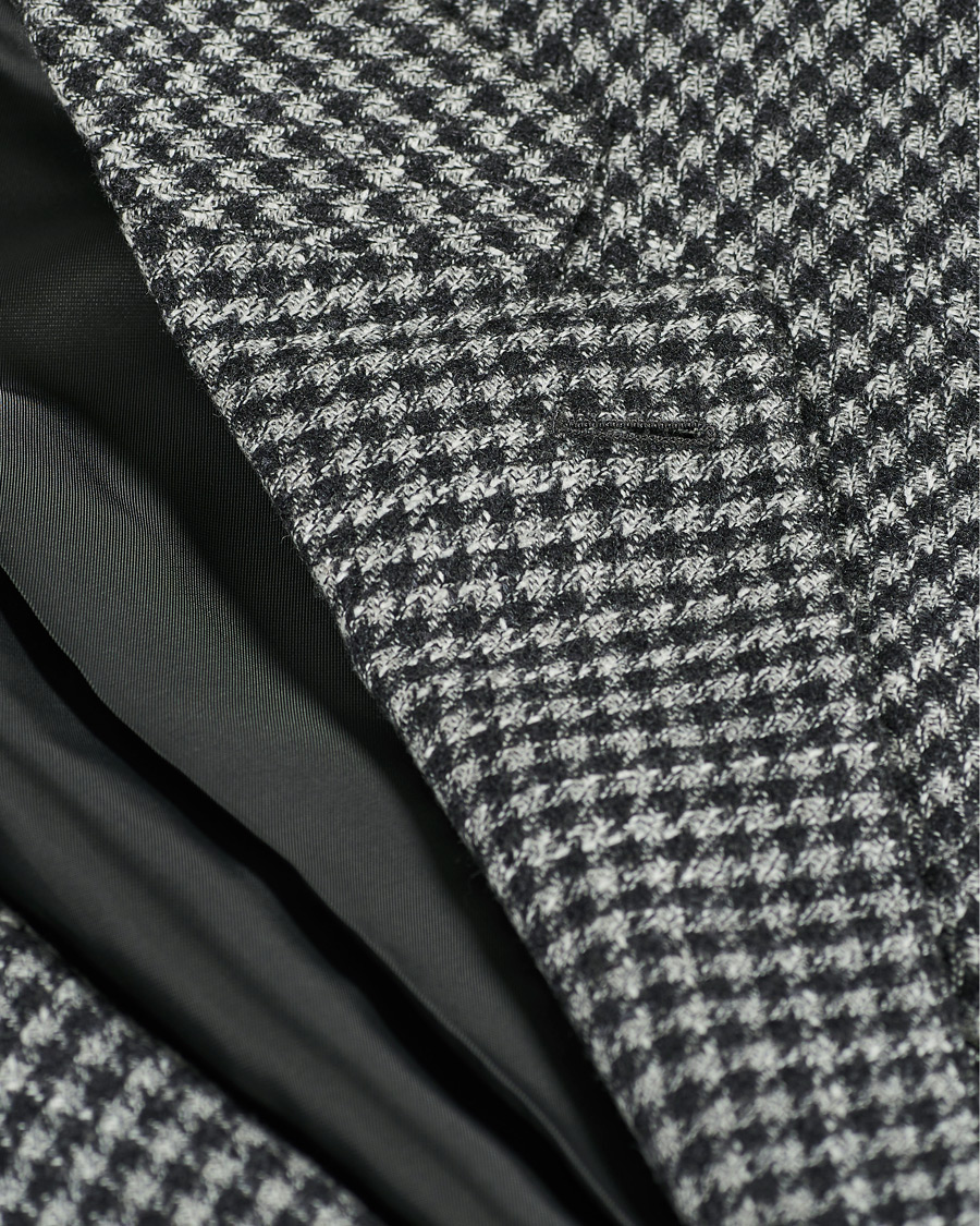 Herren | Sakkos | Ermenegildo Zegna | Wool/Cashmere Houndstooth Blazer Dark Grey