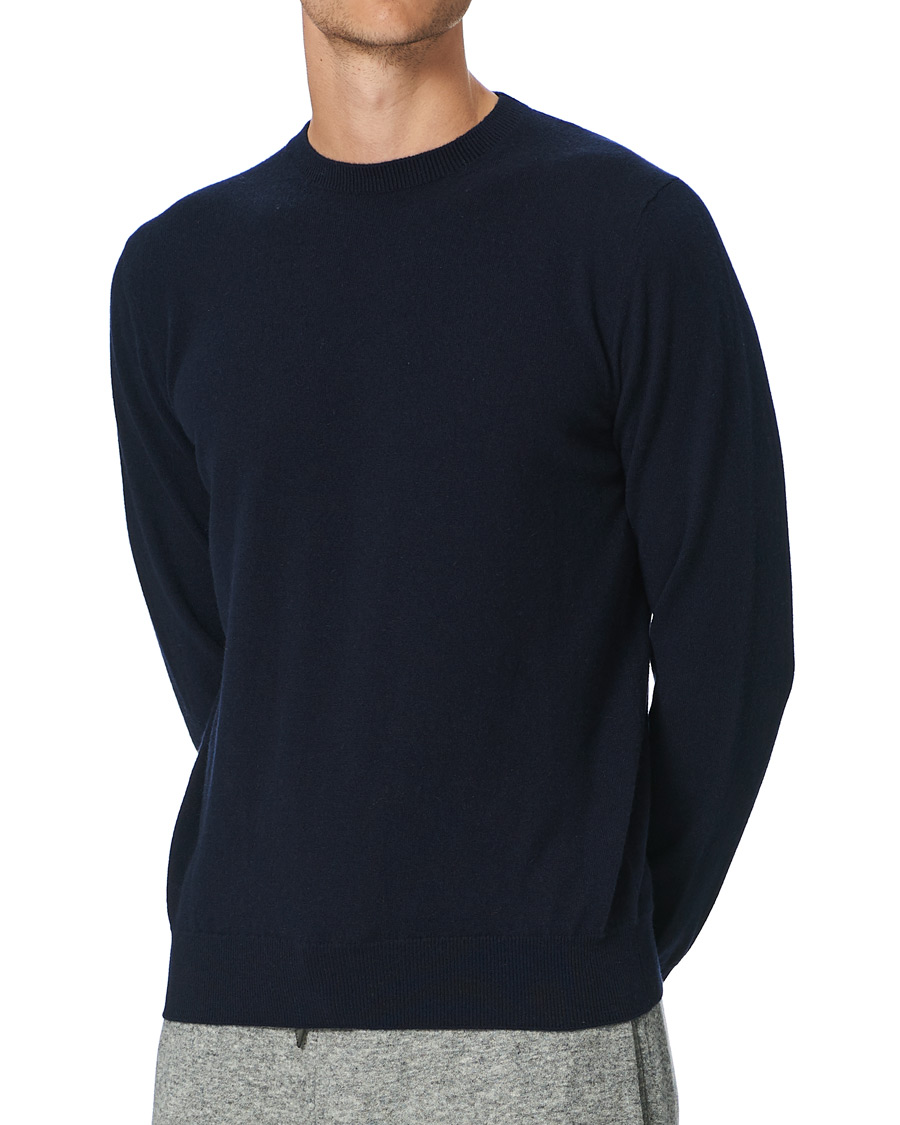 Herren | Pullover | Ermenegildo Zegna | Cashmere Crew Neck Sweater Navy