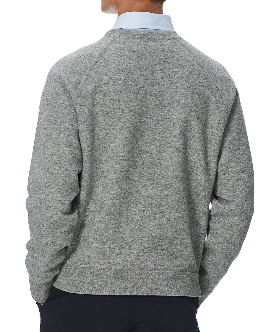 Herren | Pullover | Ermenegildo Zegna | Double Construction Cashmere Sweatshirt Silver Grey