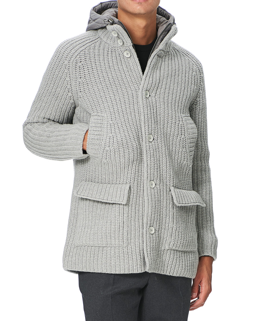 Herren | Jacken | Herno | Pep Cardigan Jacket Grey Melange
