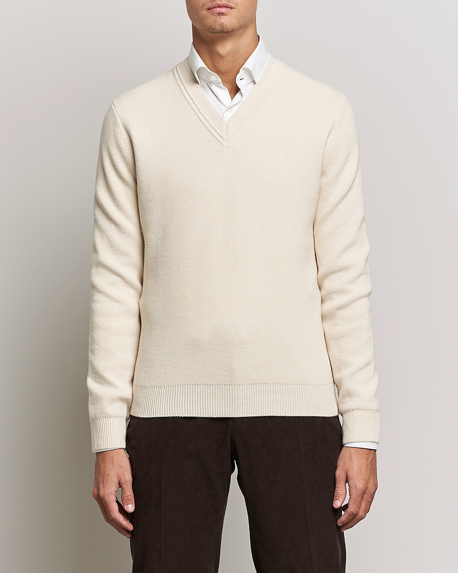 Herren | Pullover | Morris Heritage | Maretiimo V-Neck Off White