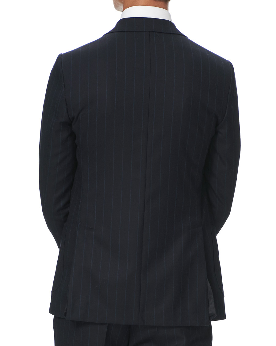 Herren | Sakkos | Morris Heritage | Pinstripe Double Breasted Suit Blazer Navy