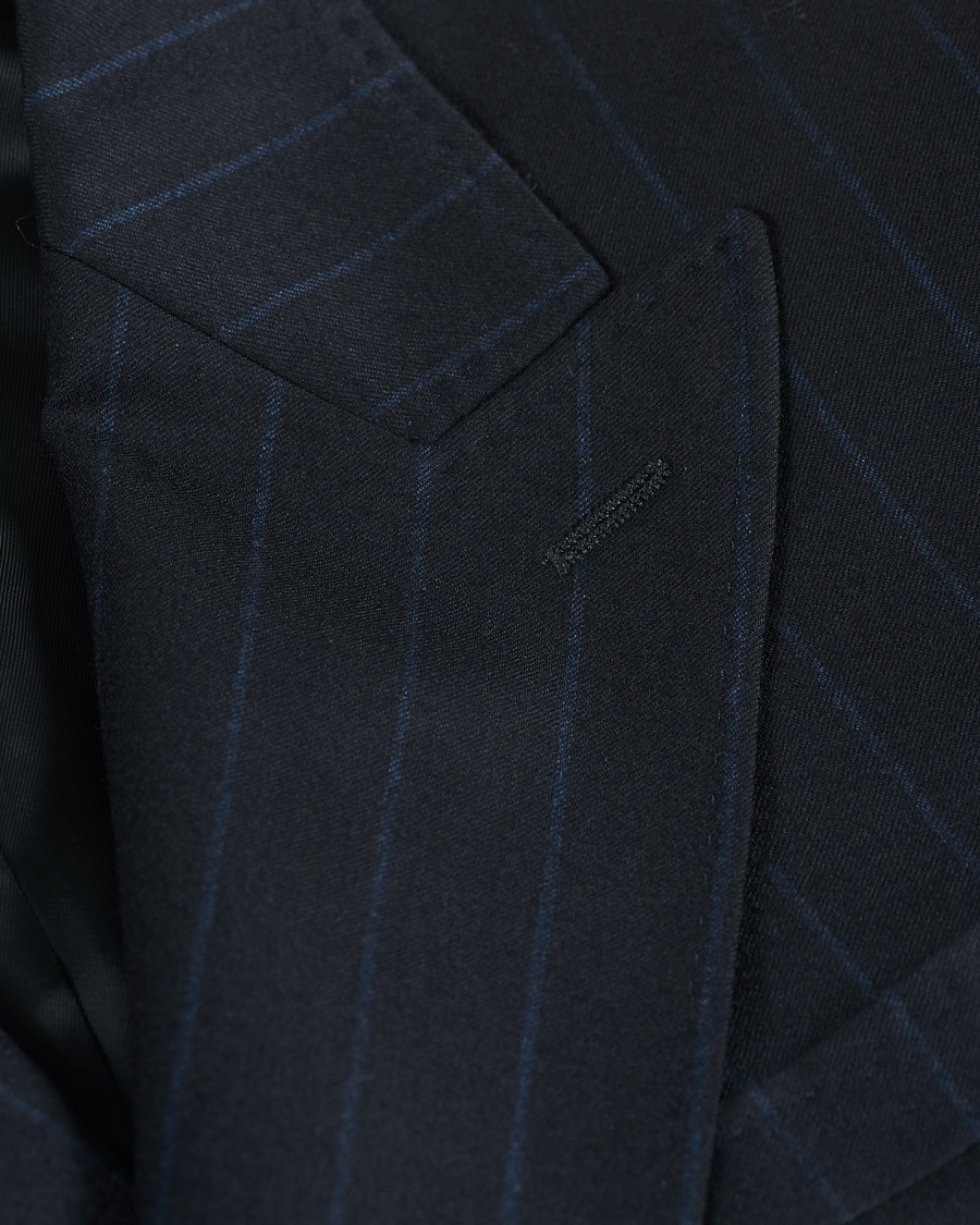 Herren | Sakkos | Morris Heritage | Pinstripe Double Breasted Suit Blazer Navy