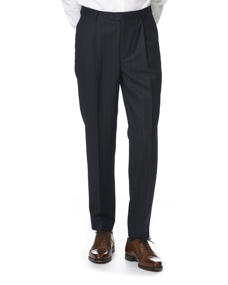 Herren | Hosen | Morris Heritage | Philip Pinstripe Suit Trousers Navy