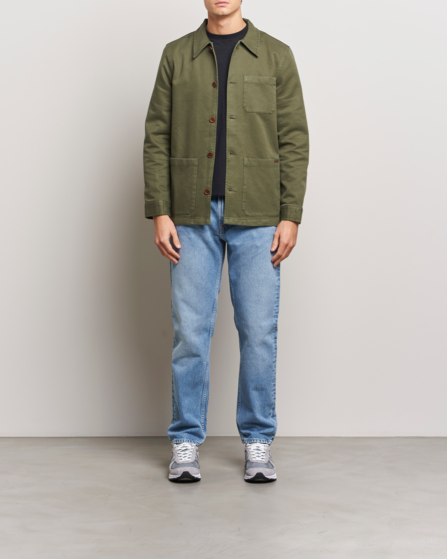 Herren | Hemden | Nudie Jeans | Barney Worker Overshirt Olive