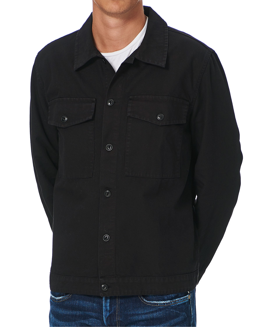 Herren | Nudie Jeans Colin Canvas Overshirt Black | Nudie Jeans | Colin Canvas Overshirt Black