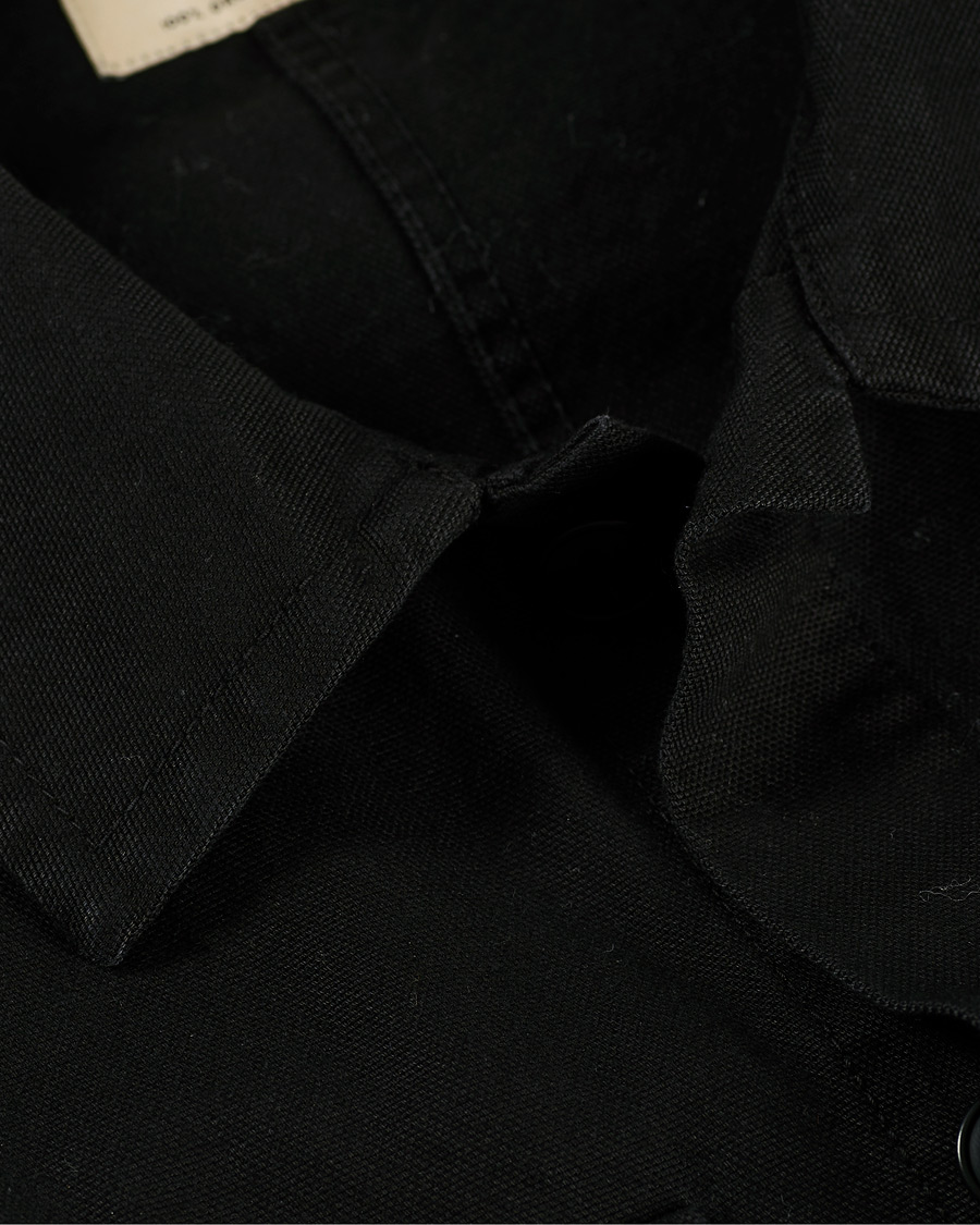 Herren | Nudie Jeans Colin Canvas Overshirt Black | Nudie Jeans | Colin Canvas Overshirt Black