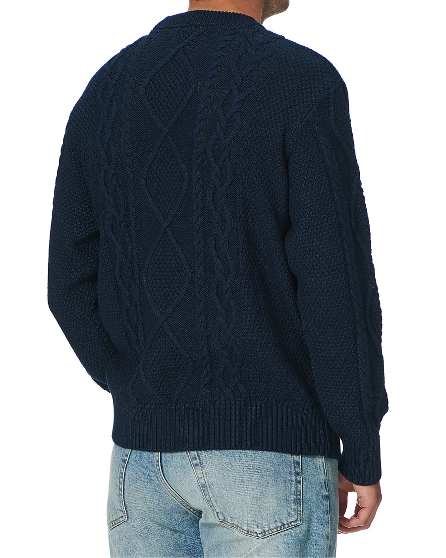 Herren | Pullover | Nudie Jeans | Didrik Braided Sweater Indigo