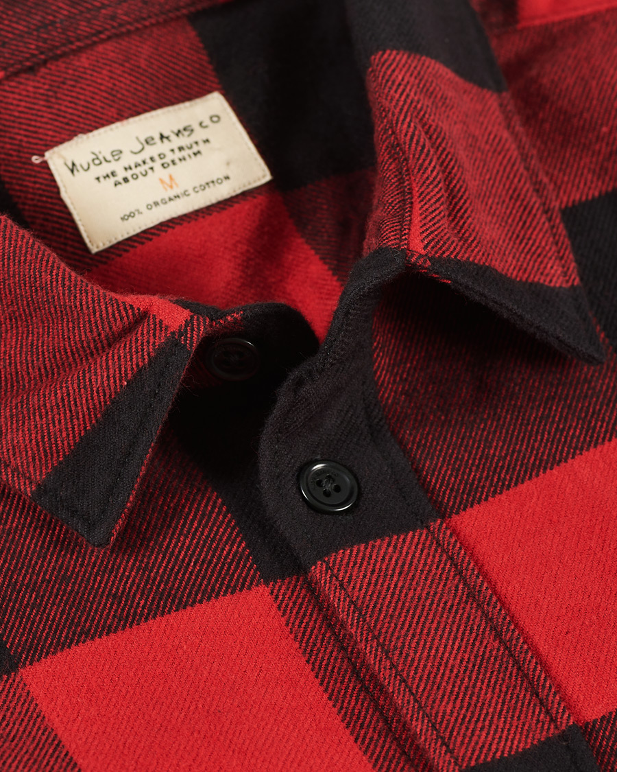 Herren | Hemden | Nudie Jeans | Gabriel Buffalo Check Shirt Red
