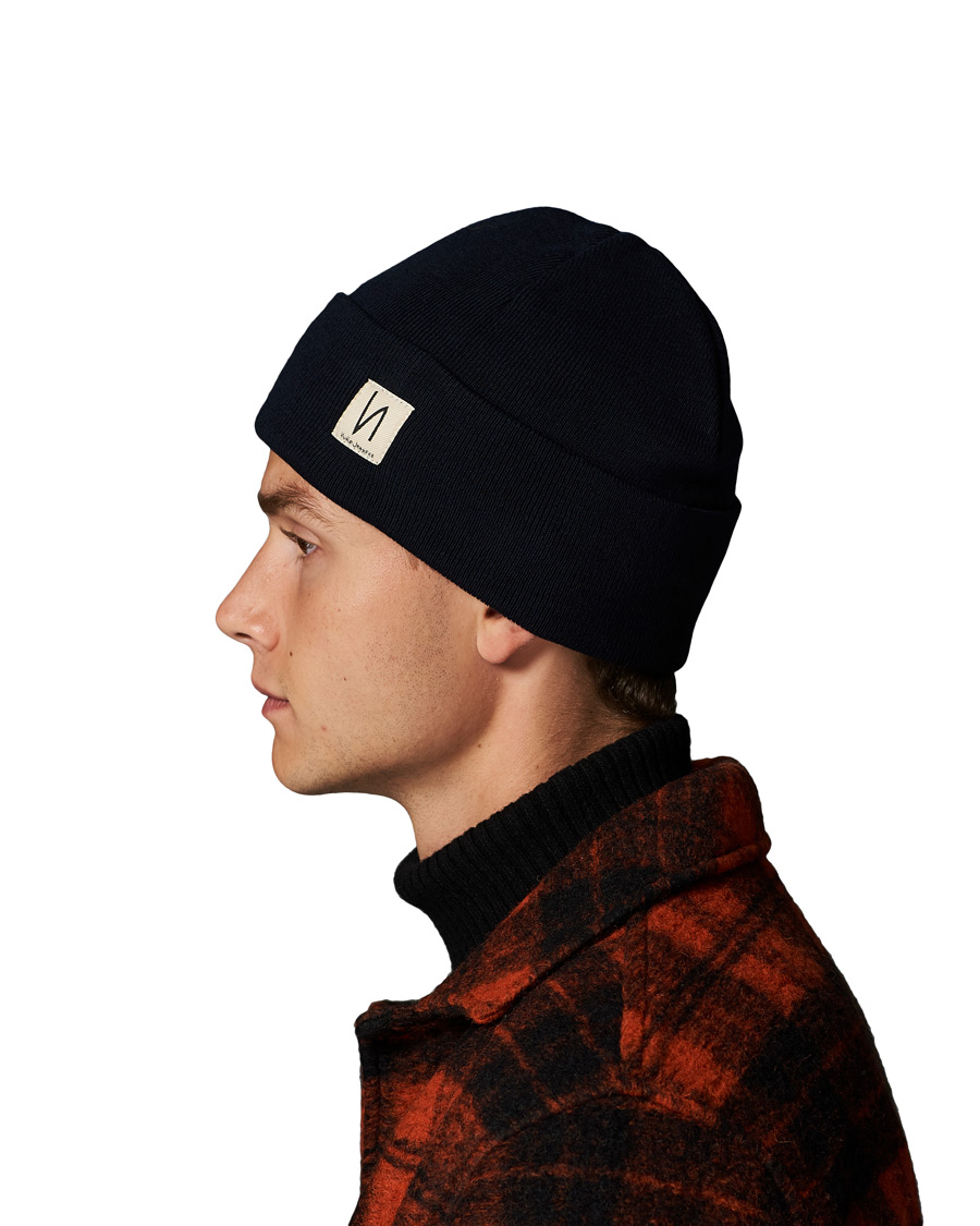 Herren | Nudie Jeans Falksson Beanie Navy | Nudie Jeans | Falksson Beanie Navy