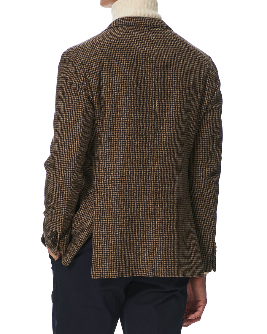 Herren | Sakkos | Boglioli | K Jacket Houndstooth Blazer Brown