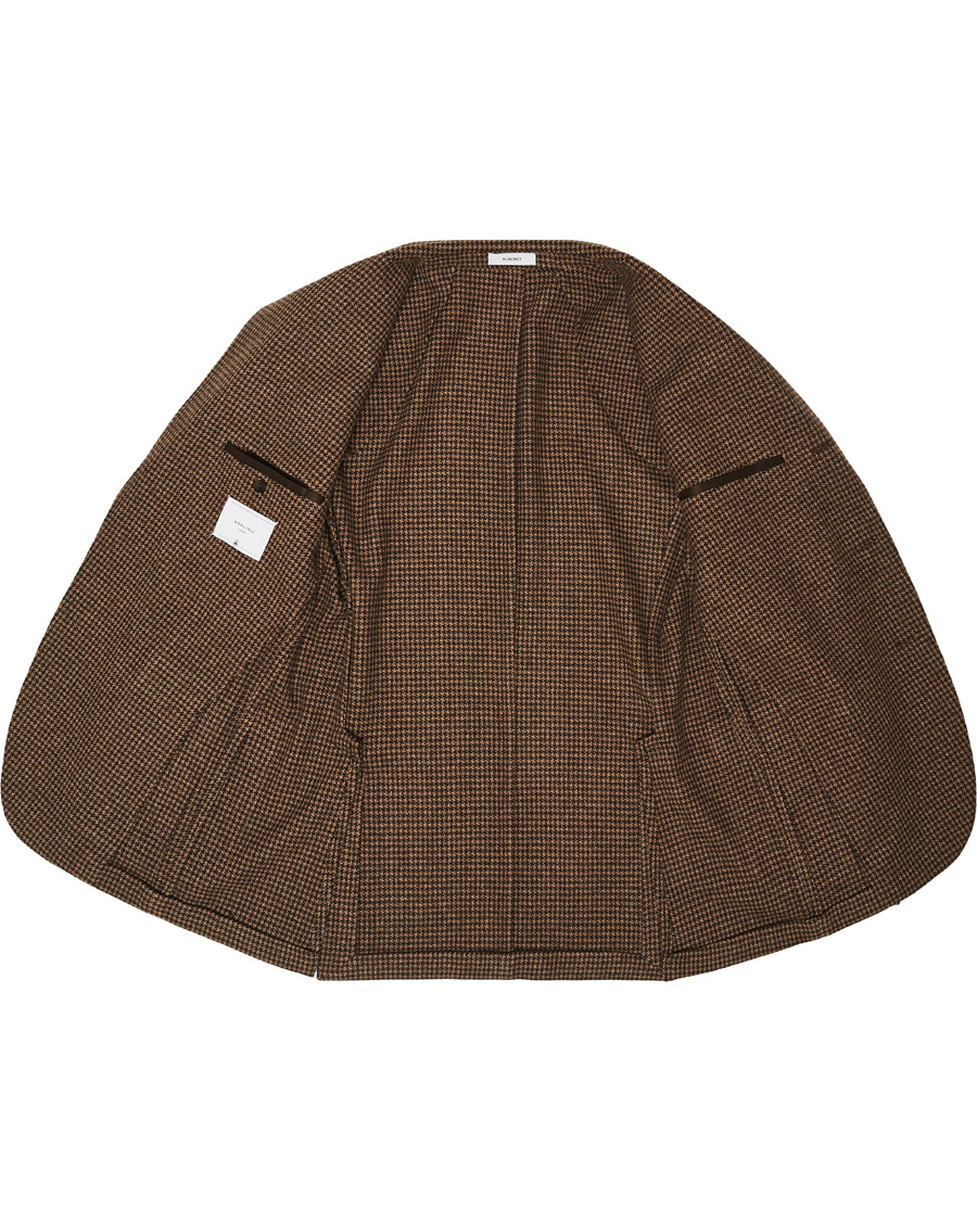 Herren | Sakkos | Boglioli | K Jacket Houndstooth Blazer Brown