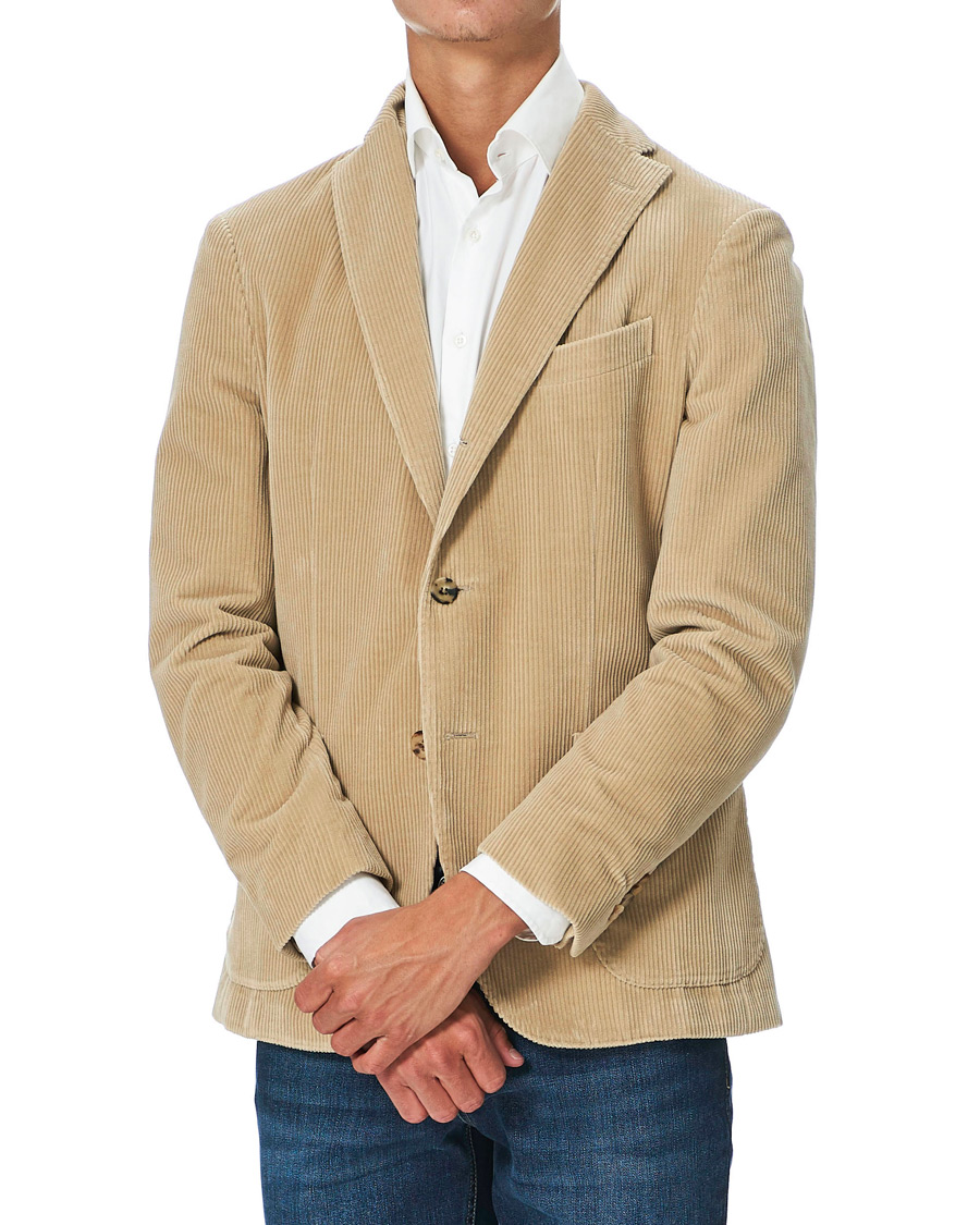 Herren | Sakkos | Boglioli | K Jacket Wale Corduroy Blazer Beige