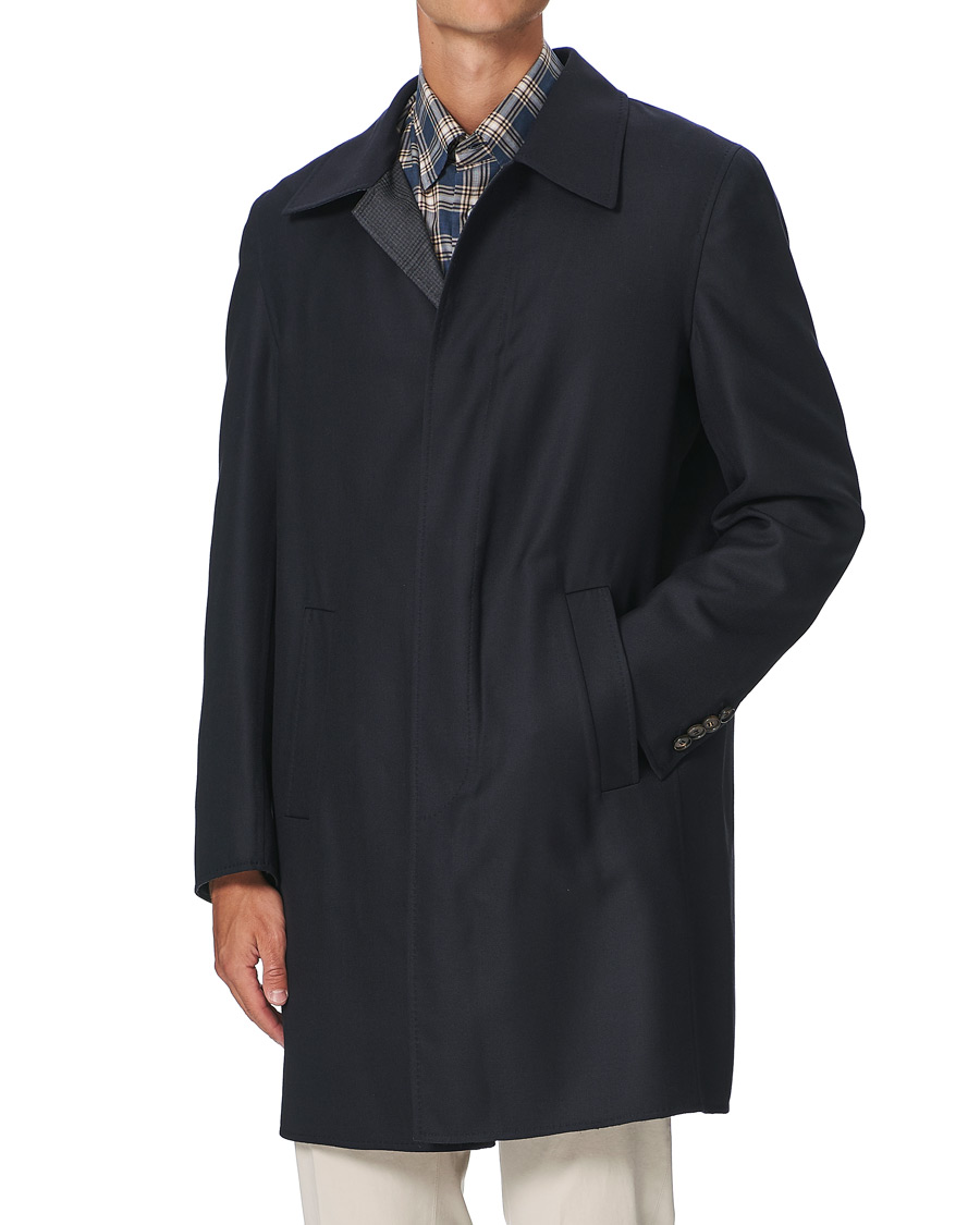 Herren | Jacken | Brioni | Unconstructed Wool Coat Navy
