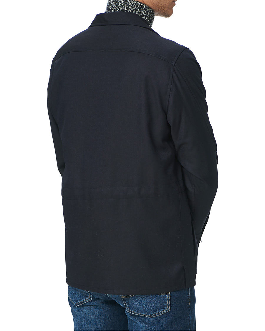 Herren | Jacken | Brioni | Light Wool Sahariana Navy