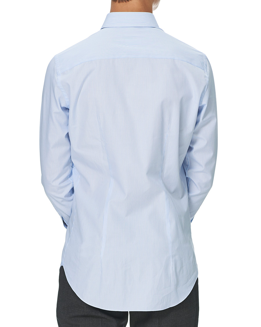 Herren | Hemden | Brioni | Slim Fit Striped Cotton Shirt Light Blue