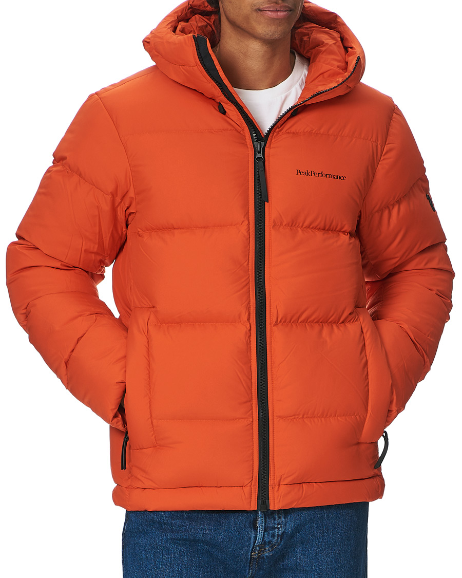 Herren | Jacken | Peak Performance | Rivel Down Hooded Jacket Orange