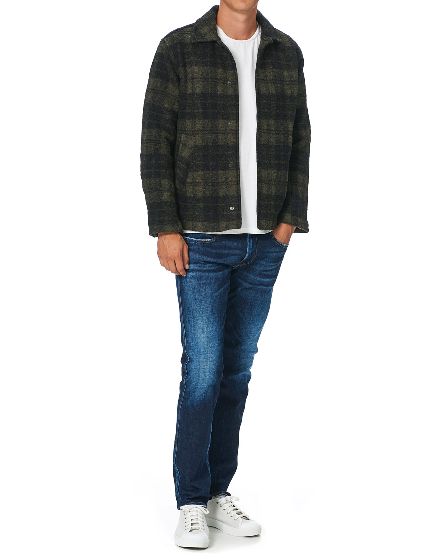 Herren | Jacken | Peak Performance | Checked Wool Shirt Olive