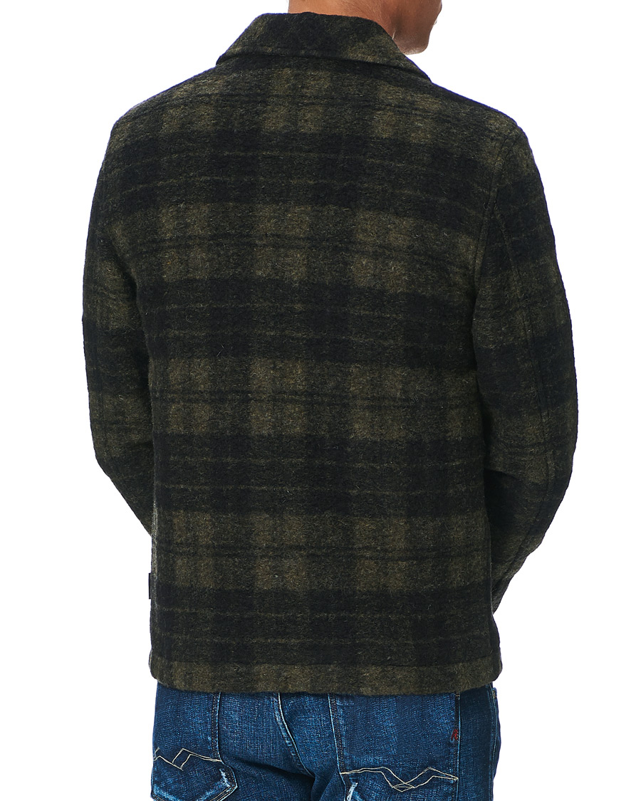 Herren | Jacken | Peak Performance | Checked Wool Shirt Olive