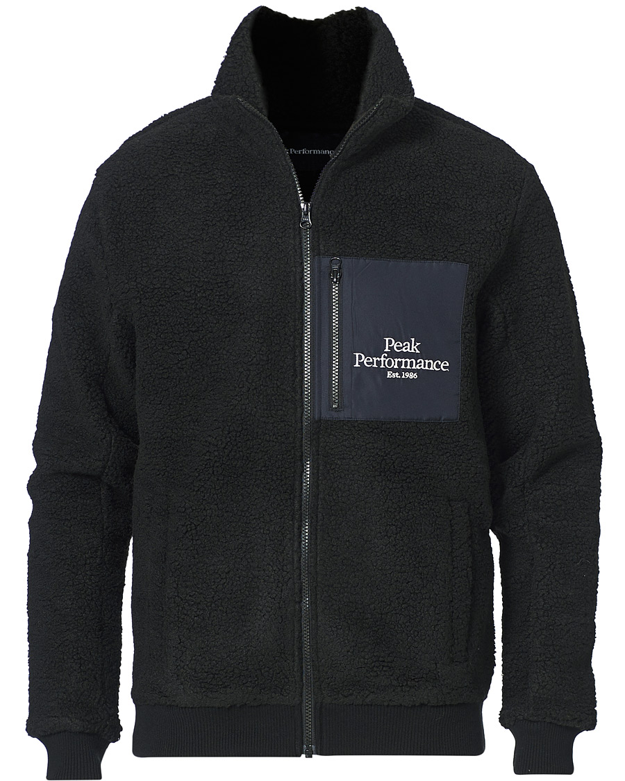 Herren | Pullover | Peak Performance | Original Pile Zip Jacket Black