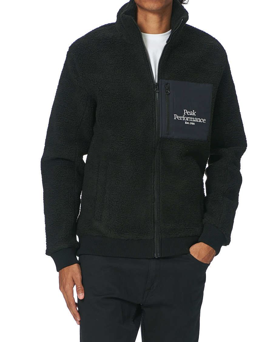 Herren | Pullover | Peak Performance | Original Pile Zip Jacket Black
