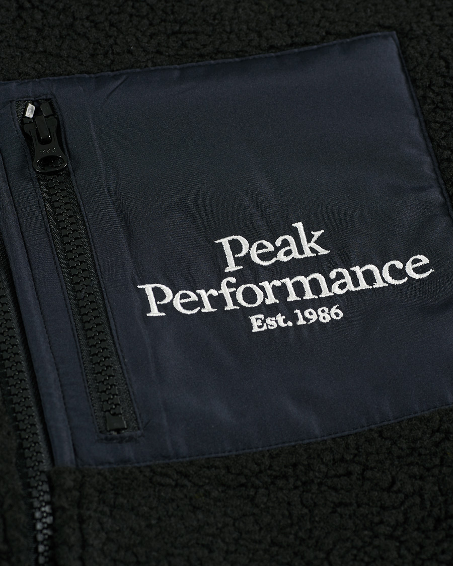 Herren | Pullover | Peak Performance | Original Pile Zip Jacket Black