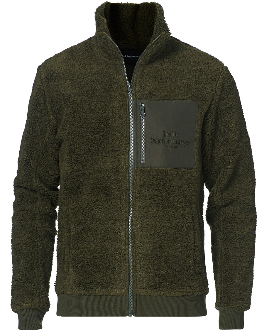 Herren | Pullover | Peak Performance | Original Pile Zip Jacket Olive Extreme