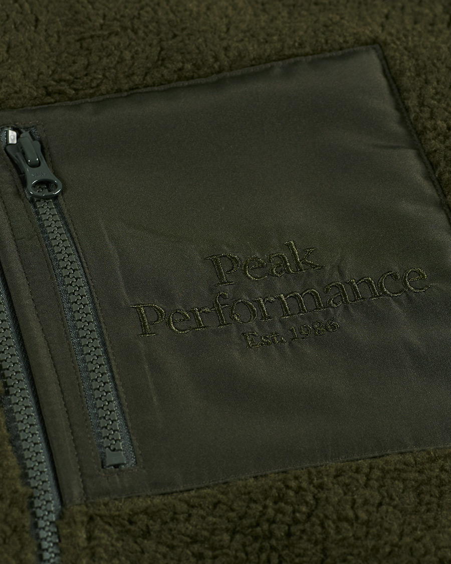 Herren | Pullover | Peak Performance | Original Pile Zip Jacket Olive Extreme