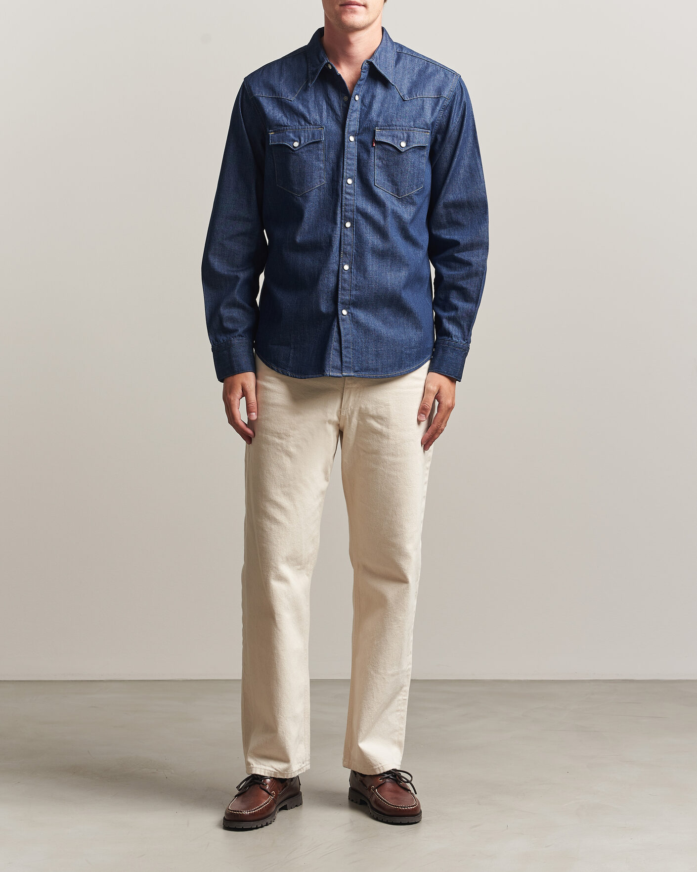Herren | Hemden | Levi's | Barstow Western Standard Shirt Rinse Marbled