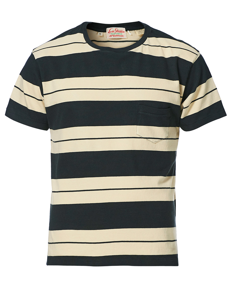 Herren | T-Shirts | Levi's Vintage Clothing | 1940's Split Hem T-Shirt Black/White