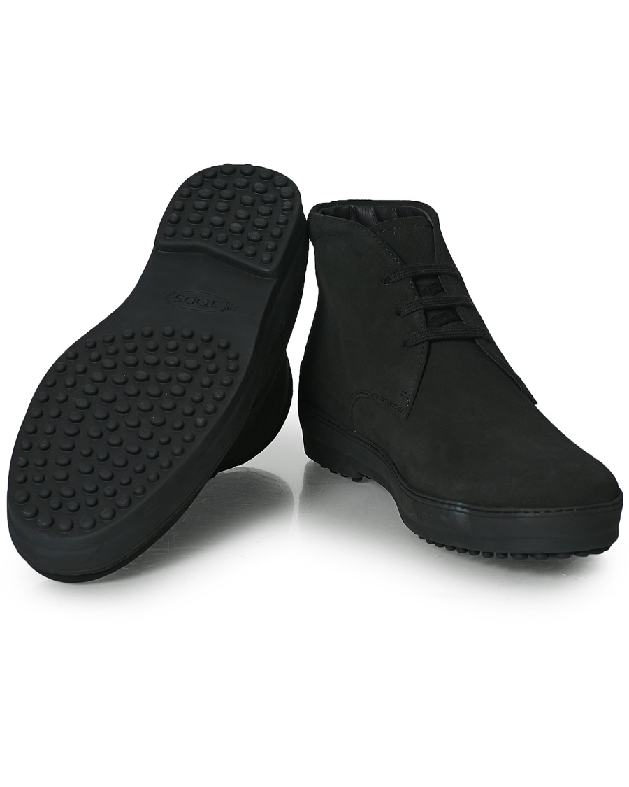 Herren | Tod's Winter Gommini Boots Black Suede | Tod's | Winter Gommini Boots Black Suede