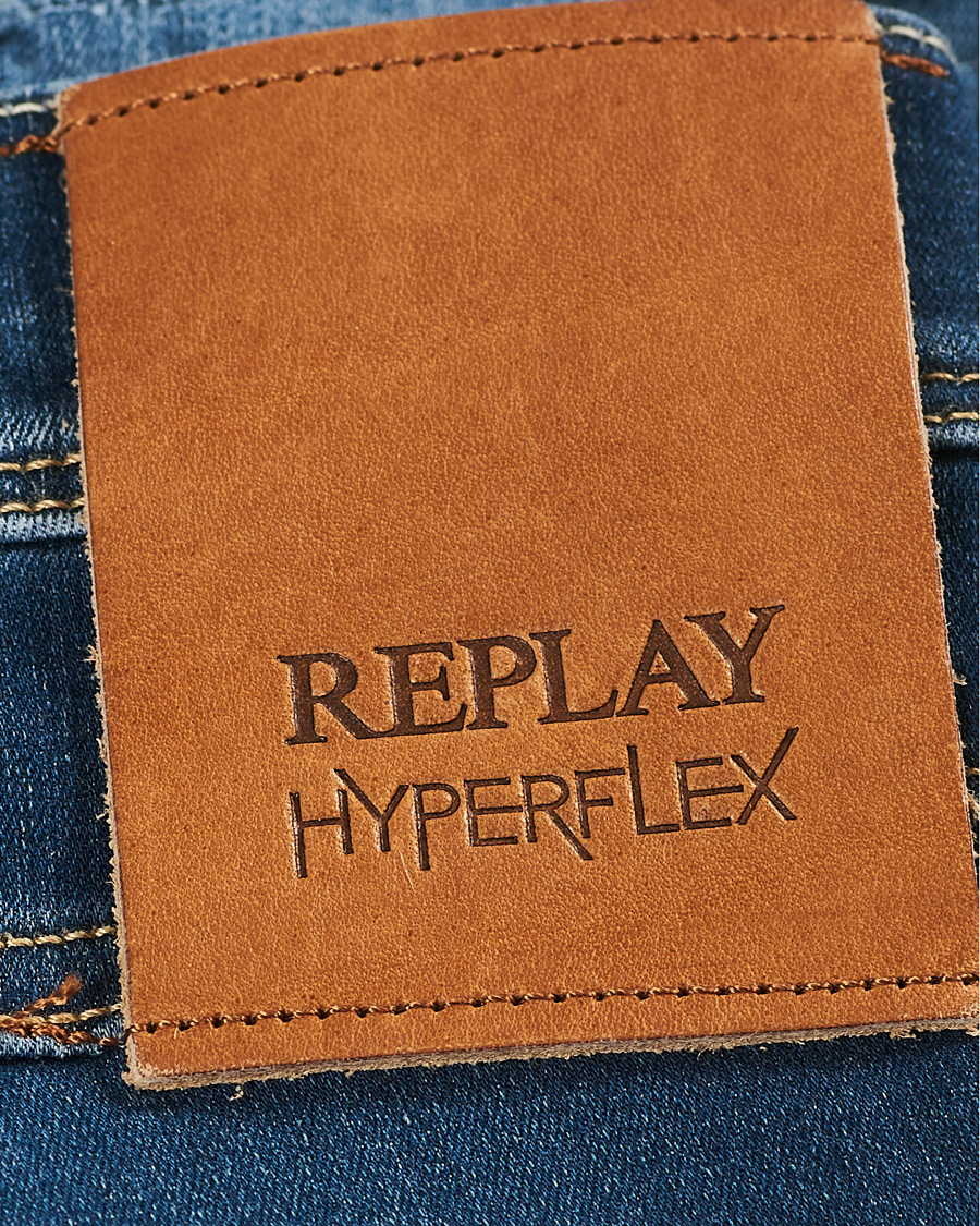Herren | Jeans | Replay | Anbass Hyperflex Destroyed Jeans Blue