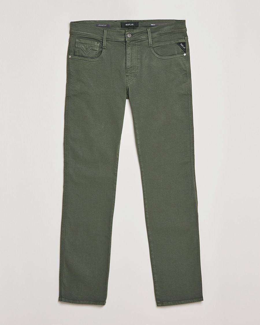 Herren |  | Replay | Anbass Hyperflex X.Lite 5-Pocket Pants Olive Green