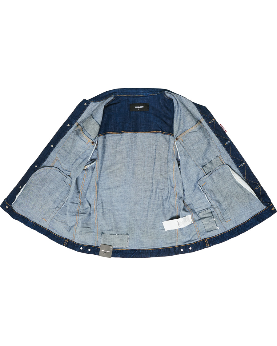 Herren | Jacken | Dsquared2 | Ripped Denim Jacket Indigo