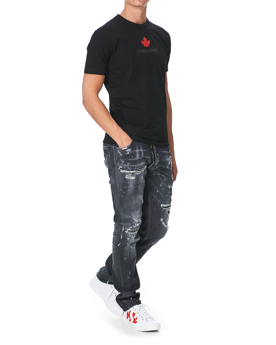 Herren | T-Shirts | Dsquared2 | Mini D2 Leaf Tee Black